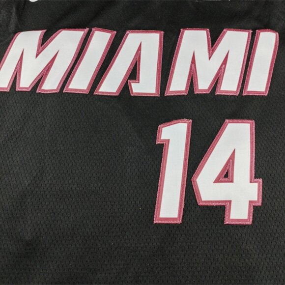 Adult Mens Tyler Herro Black Stitched Jersey - Picture 4 of 4